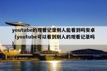 youtube的观看记录别人能看到吗安卓（youtube可以看到别人的观看记录吗）