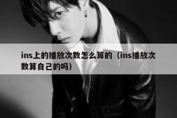 ins上的播放次数怎么算的（ins播放次数算自己的吗）