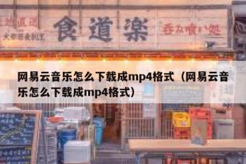 网易云音乐怎么下载成mp4格式（网易云音乐怎么下载成mp4格式）