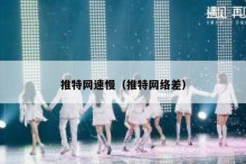推特网速慢（推特网络差）