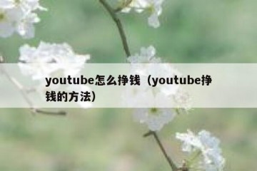 youtube怎么挣钱（youtube挣钱的方法）