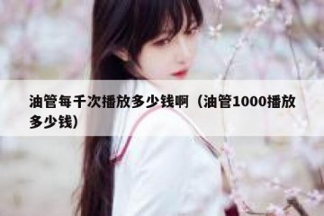 油管每千次播放多少钱啊（油管1000播放多少钱）