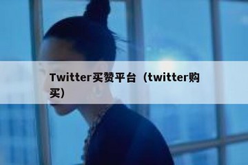 Twitter买赞平台（twitter购买）