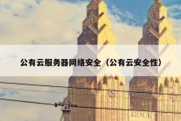 公有云服务器网络安全（公有云安全性）
