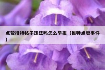 点赞推特帖子违法吗怎么举报（推特点赞事件）