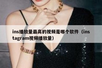 ins播放量最高的视频是哪个软件（instagram视频播放量）