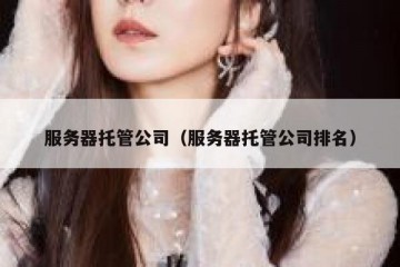 服务器托管公司（服务器托管公司排名）