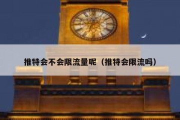 推特会不会限流量呢（推特会限流吗）
