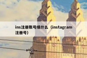 ins注册账号填什么（instagram注册号）