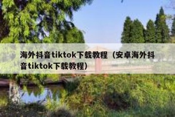 海外抖音tiktok下载教程（安卓海外抖音tiktok下载教程）