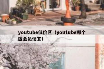 youtube低价区（youtube哪个区会员便宜）