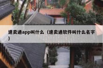 速卖通app叫什么（速卖通软件叫什么名字）