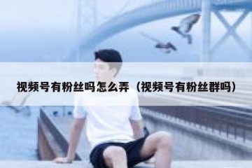 视频号有粉丝吗怎么弄（视频号有粉丝群吗）