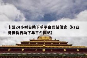 卡盟24小时自助下单平台网站便宜（ks业务低价自助下单平台网站）