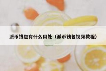派币钱包有什么用处（派币钱包视频教程）