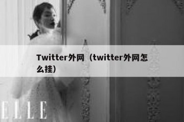 Twitter外网（twitter外网怎么挂）