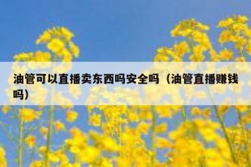 油管可以直播卖东西吗安全吗（油管直播赚钱吗）