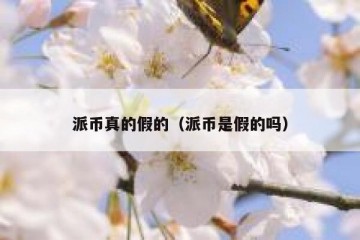 派币真的假的（派币是假的吗）