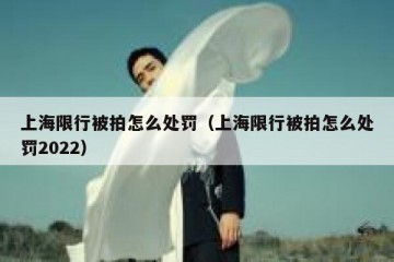 上海限行被拍怎么处罚（上海限行被拍怎么处罚2022）