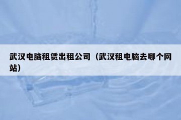 武汉电脑租赁出租公司（武汉租电脑去哪个网站）