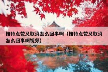 推特点赞又取消怎么回事啊（推特点赞又取消怎么回事啊视频）