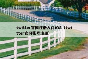 twitter官网注册入口iOS（twitter官网账号注册）