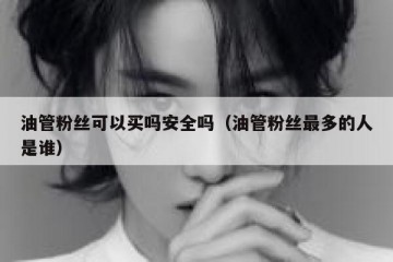 油管粉丝可以买吗安全吗（油管粉丝最多的人是谁）