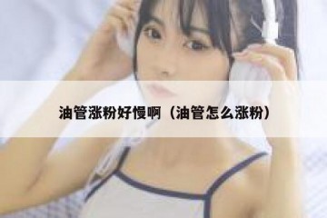 油管涨粉好慢啊（油管怎么涨粉）