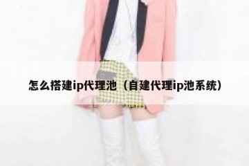 怎么搭建ip代理池（自建代理ip池系统）