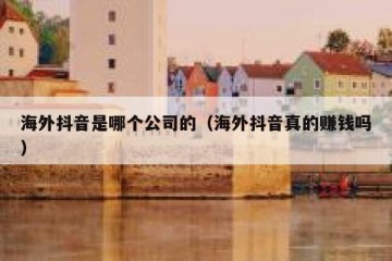 海外抖音是哪个公司的（海外抖音真的赚钱吗）