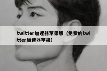 twitter加速器苹果版（免费的twitter加速器苹果）