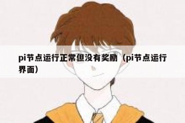 pi节点运行正常但没有奖励（pi节点运行界面）