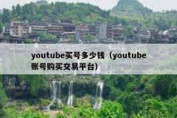 youtube买号多少钱（youtube账号购买交易平台）