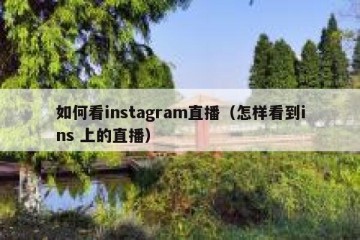 如何看instagram直播（怎样看到ins 上的直播）