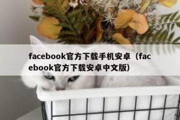 facebook官方下载手机安卓（facebook官方下载安卓中文版）