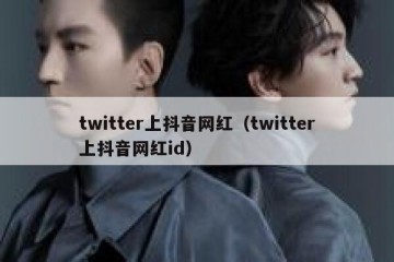 twitter上抖音网红（twitter上抖音网红id）