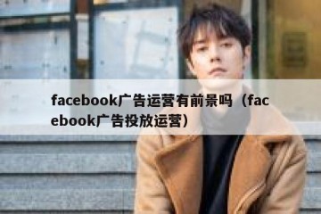 facebook广告运营有前景吗（facebook广告投放运营）