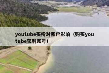 youtube买粉对账户影响（购买youtube获利账号）