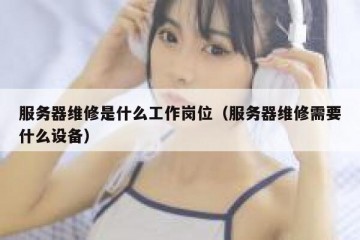 服务器维修是什么工作岗位（服务器维修需要什么设备）