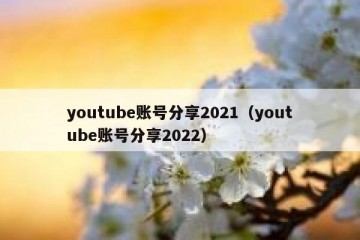 youtube账号分享2021（youtube账号分享2022）
