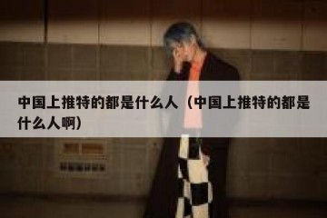 中国上推特的都是什么人（中国上推特的都是什么人啊）