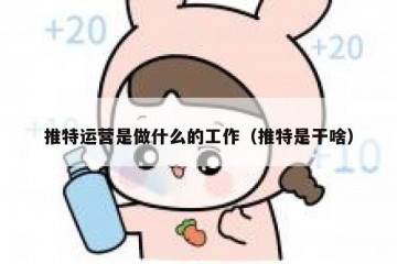 推特运营是做什么的工作（推特是干啥）