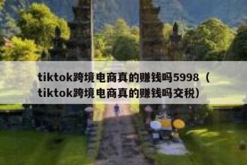 tiktok跨境电商真的赚钱吗5998（tiktok跨境电商真的赚钱吗交税）