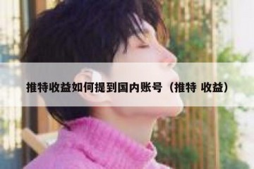 推特收益如何提到国内账号（推特 收益）