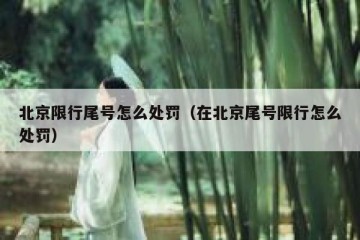 北京限行尾号怎么处罚（在北京尾号限行怎么处罚）