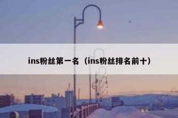 ins粉丝第一名（ins粉丝排名前十）