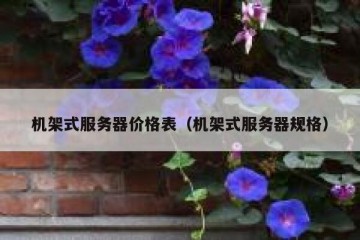 机架式服务器价格表（机架式服务器规格）