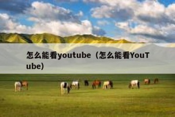 怎么能看youtube（怎么能看YouTube）