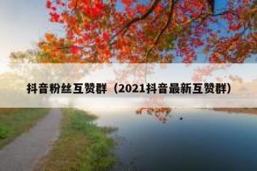 抖音粉丝互赞群（2021抖音最新互赞群）