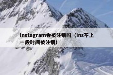 instagram会被注销吗（ins不上一段时间被注销）